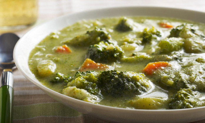 Broccoli and carrot soup